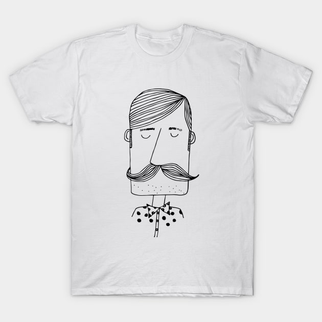 Beard Guy T-Shirt by patlikescats